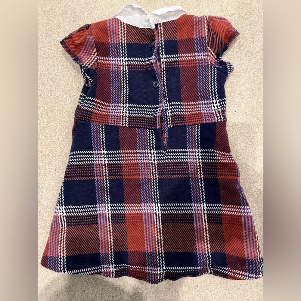 Janie and Jack, toddler girl dress. Plaid. In great condition